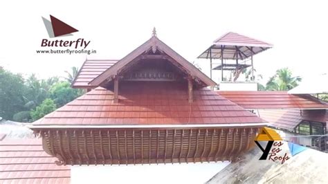 Roofing Sheets In Keralatruss Roof With Clay Tile Youtube