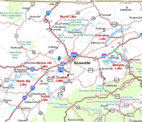 35 Map Of Knoxville Tn Maps Database Source