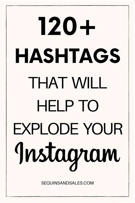 120 Instagram Hashtags For All Blogging Niches Sequins And Sales Instagram Hashtags