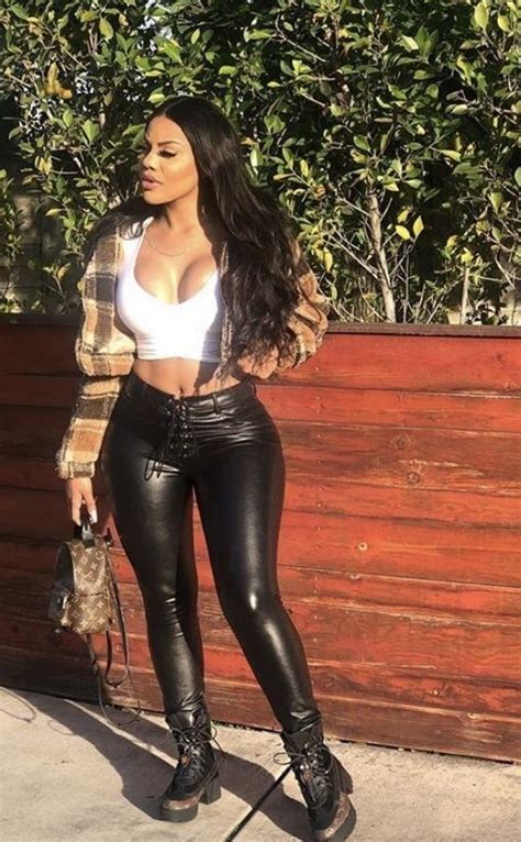 Thick Girls Outfits Curvy Girl Outfits Black Leather Leggings Shiny Leggings Leggings Are