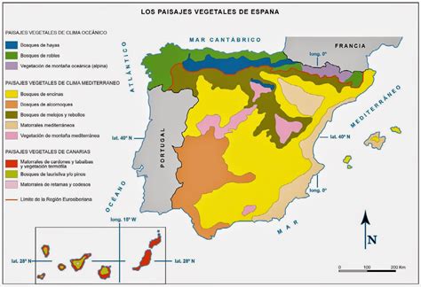 Geotiza Mapa De Regiones Biogeográficas De La Península Ibérica