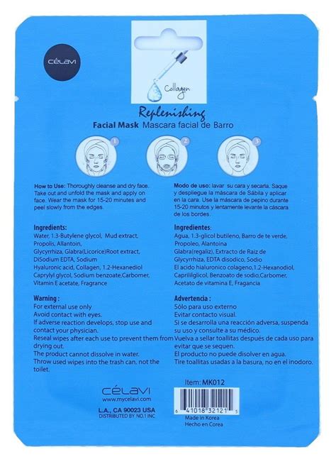 celavi essence facial mask paper sheet korea skin care moisturizing 12 pack collagen facial