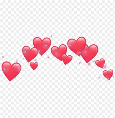Heart Hearts Crown Emoji Emojis Tumblr Png Heart Crown Transparent