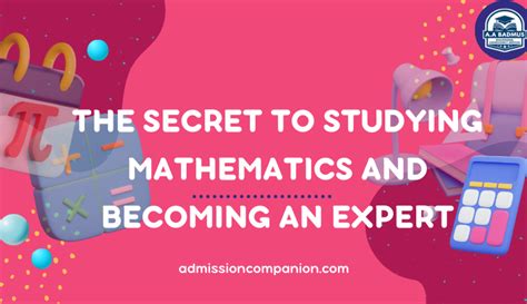 How To Become A Mathematics Genius Admisson Companion