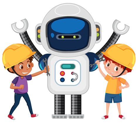 Robot Kids Vector Art Icons And Graphics For Free Download