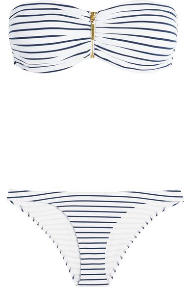 Melissa Odabash Sumatra Striped Bandeau Bikini Top Net A Portercom