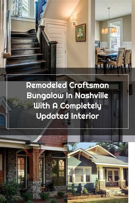 Craftsman Remodeled Craftsman Bungalow In Nashville With A Completely