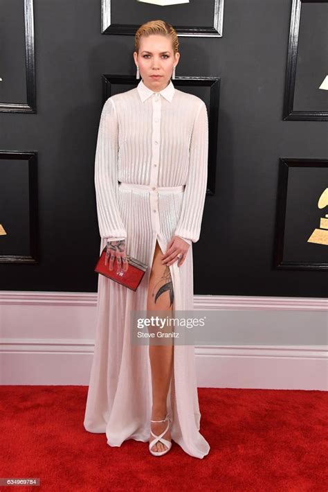 Singer Skylar Grey Attends The 59th Grammy Awards At Staples Center