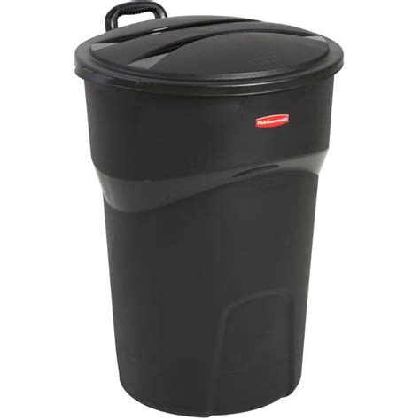 Rubbermaid 121l Black Garbage Can With Wheels Home Hardware