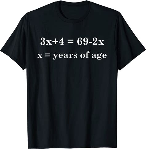13th Birthday T Shirt 13 Years Old Algebra Equation Funny 13th Birthda