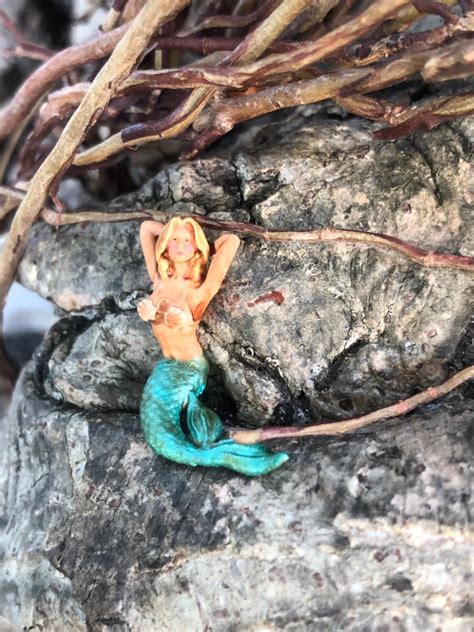 Miniature Mermaid Micro Mermaid Figurine Etsy