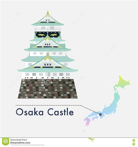 The castle is one of japan's most famous landmarks and it played a major role in the unification of japan. Osaka castle clipart - Clipground