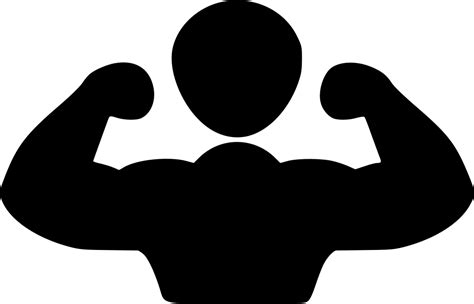 Muscular Person Svg Png Icon Free Download 530594