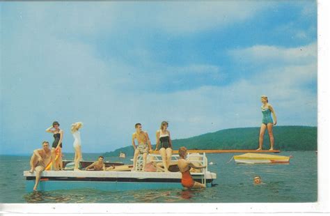 Swimming On Lake Wallenpaupack At White Beauty View Resort Greentown