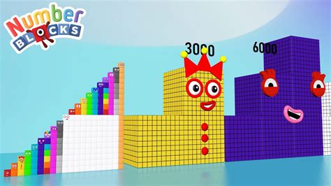 Numberblocks One To 91000 Thousand Step Squad Standing Tall Comparison