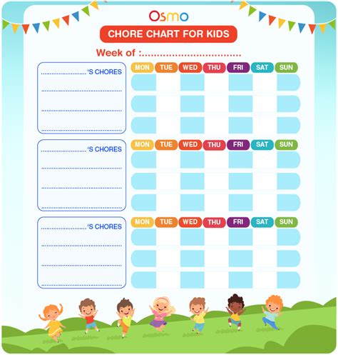 Chore Chart For Multiple Kids Download Free Printables