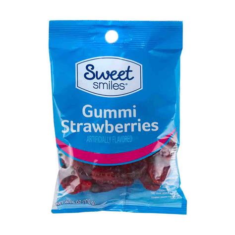 Sweet Smiles Gummi Strawberries 4 5 Oz