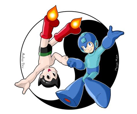 Astro Boy And Megaman Astro Boy Mega Man Art Mega Man