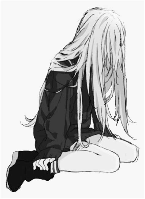 60 Anime Girl Sad Black Zflas