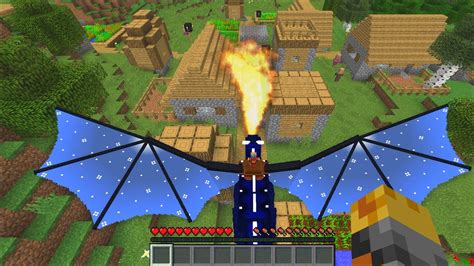 Minecraft Destroying Villagers With Our New Dragons Mod How To Train