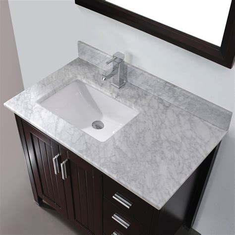 Urban Bathe Jackie Bathroom Vanity With Marble Top Chaicarrera 36 In