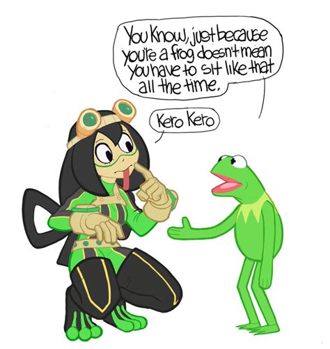 Kermit And Tsuyu My Hero Academia Know Your Meme