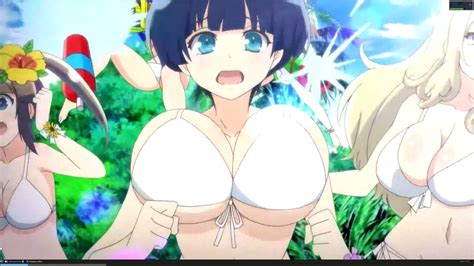Senran Kagura Peach Beach Splash Trailer Ecchi Anime Girls Sexy Boobs