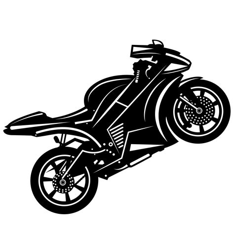 Motorcycle Silhouette Vector Free Download At Getdrawings