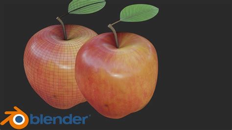 Blender Timelapse 3d Apple Modelling And Texturing Youtube