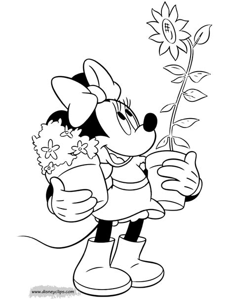 • back to coloring pages index. Minnie Mouse Misc. Activities Coloring Pages | Disneyclips.com