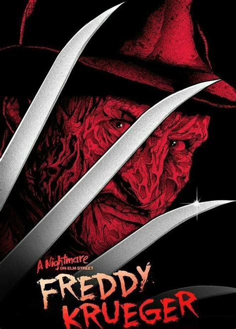 Freddy Krueger A Nightmare On Elm Street Movie Poster Animais