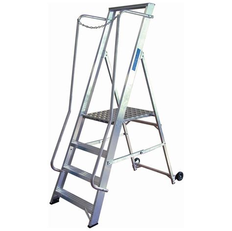 Lyte Industrial Widestep Aluminium Stepladders Industrial Step Ladders