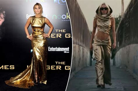 Comparing The Jennifer Lawrence Miley Cyrus Gold Dresses That Sparked Liam Hemsworth Cheating