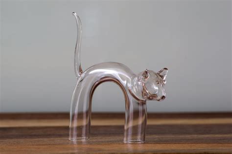 Hand Blown Glass Cat My Grandfather Was A Professional Gla… Flickr