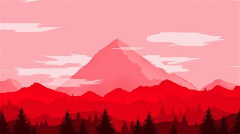 1920x1080 Red Mountains Minimalist 4k Laptop Full Hd 1080p