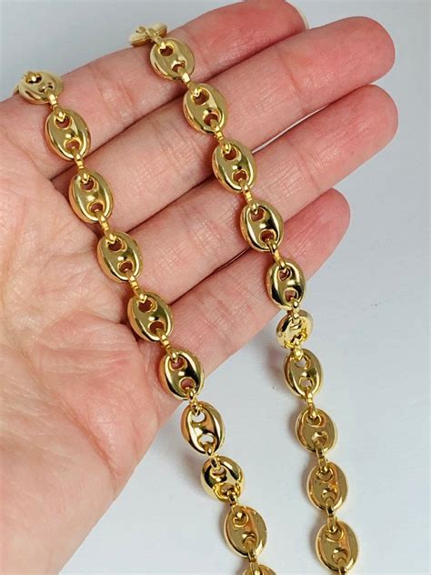 Gold Filled Necklace Gucci Link Chain Gucci Link Gold Necklace T For