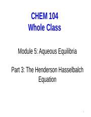 M Q Part Henderson Hasselbalch Equation Sh Pptx Chem Whole