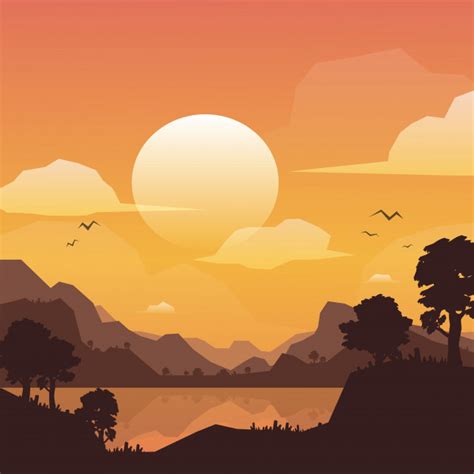 Free Free 68 Mountain Sunset Svg SVG PNG EPS DXF File