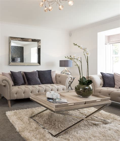 Decorating with a cream couch: Cream And Grey Living Room - Modern House
