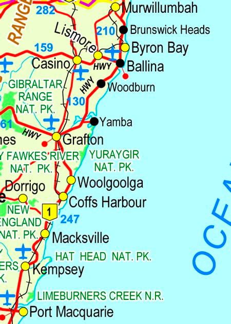 New South Wales Coast Map 57 Off