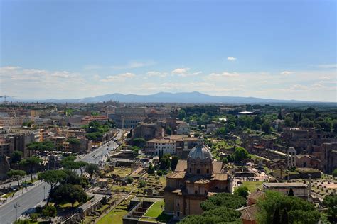 Aerial View Of Colosseo Campidoglio Foro Romano And Basi Flickr