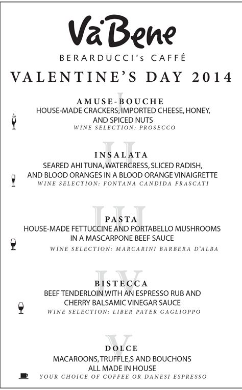 Fall in Love with Our Valentine's Day Menu - Va Bene Caffe Duluth
