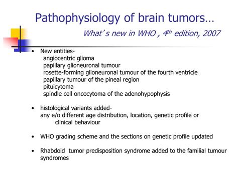 Ppt Pathology Of Brain Tumors Powerpoint Presentation Free Download