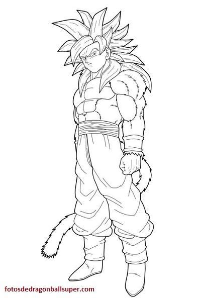 Goku Para Colorear Fase 4 Colorear Goku Fase 4 🥇 Dibujo Imágenes