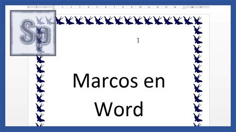 Word Marcos De Página Bordes De Página En Word Tutorial En Español
