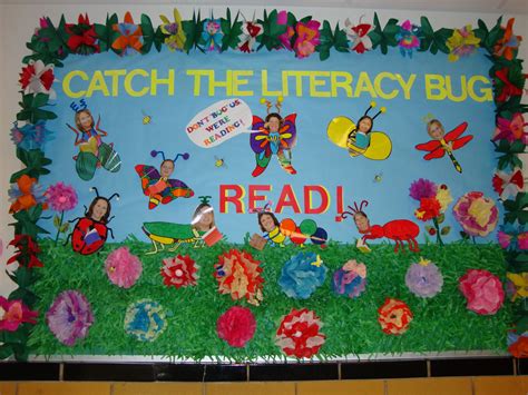 Spring Reading Bulletin Boards Bee Themed Classroom R