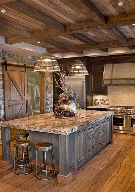 I love rustic vintage things, it's so close to classic farmhouse style. 25+ Wanderful Farmhouse Barn Wood Kitchen Ideas | Country ...