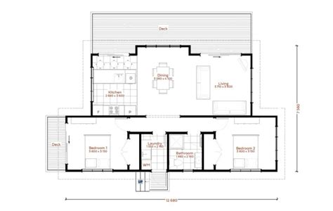 House Plan 2 Bedroom 1 Bathroom Home Design Ideas