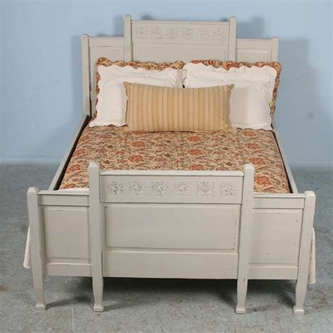 Bed bases typically don't come with a headboard, although a separate headboard can be attached to any standard metal. Antique Queen Swedish Bed with Painted Finish | Gustavian ...