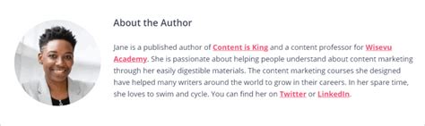 How To Write An Amazing Author Bio With Examples Wisevu